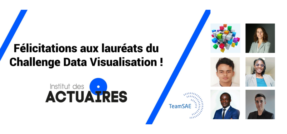 L'équipe TeamSAE, lauréate du Challenge Data Visualisation en Actuariat 2023