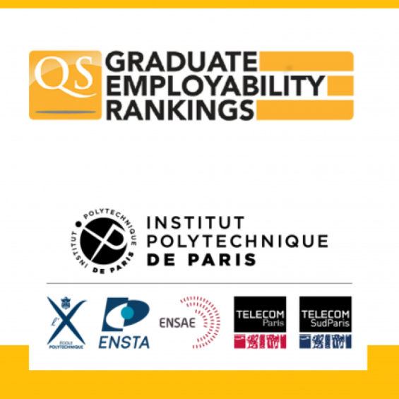 QS Graduate Employability Rankings 2022 - The Institut Polytechnique de Paris is 12th in the world and 1st in France