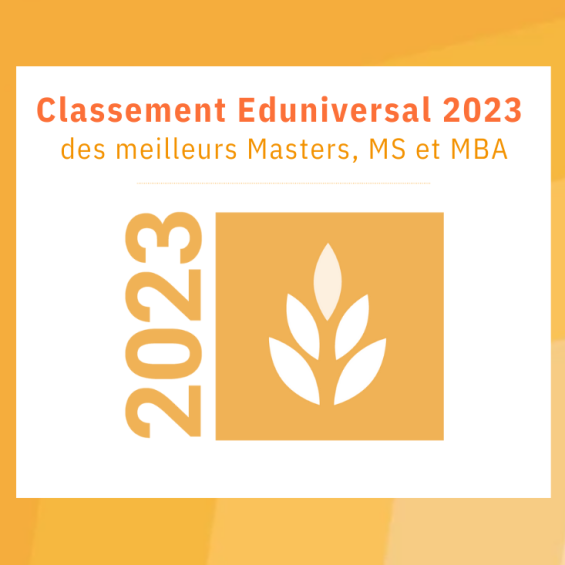 Les 4 programmes de Mastère Spécialisé® (MS) de l'ENSAE Paris en tête du Classement Eduniversal 2023