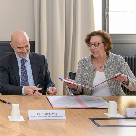 The Cour des Comptes signs an educational partnership with the École Polytechnique, ENSAE Paris and Télécom Paris