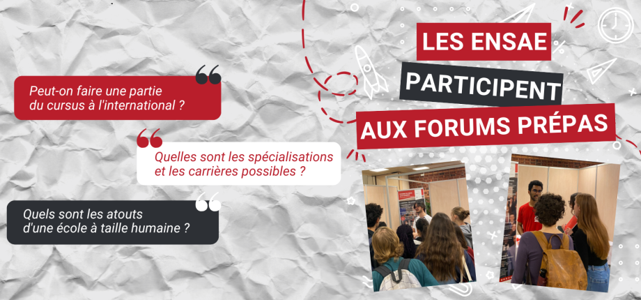 Échangez avec les élèves de l'ENSAE Paris lors des forums prépa !