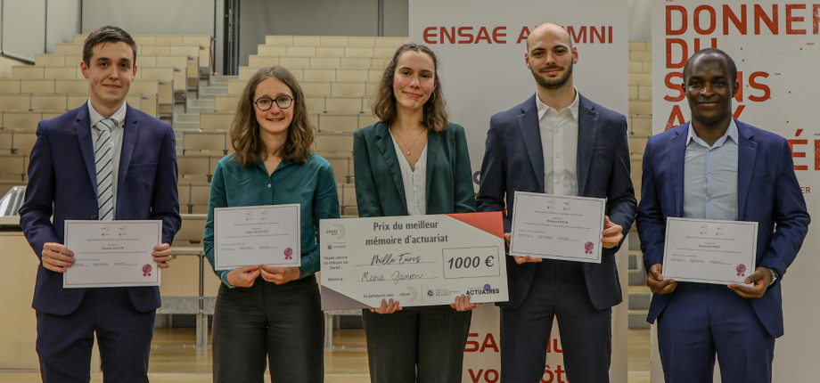 Marie Ganon, lauréate du Prix du meilleur mémoire d'actuariat - Promotion 2023