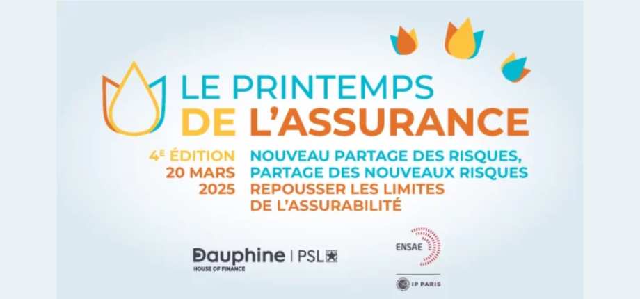 Printemps de l'Assurance 2025 "Risques et assurabilité" : jeudi 20 mars, 13h