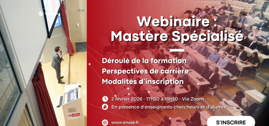 Admission en Mastère spécialisé :  participez à notre webinaire du 2 février à 17h30