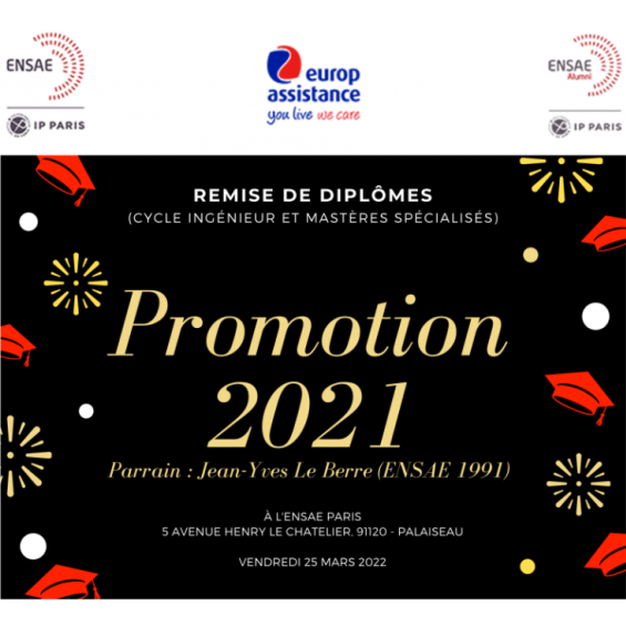 Cérémonie de remise des diplômes, promotion 2021