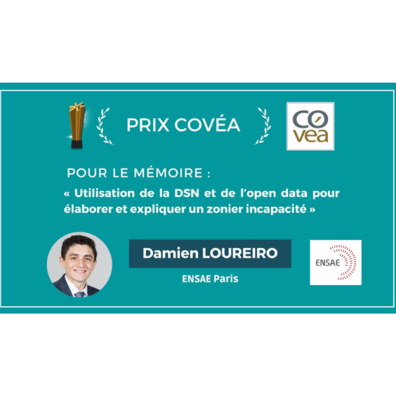 Concours des Mémoires de l'Economie et de la Finance : Prix Covéa remis à Damien Loureiro