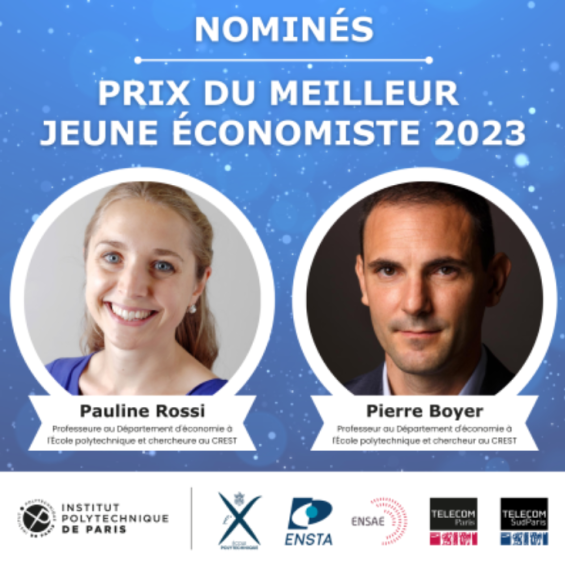 Pauline Rossi and Pierre Boyer nominees of the Best Young Economist of France Award