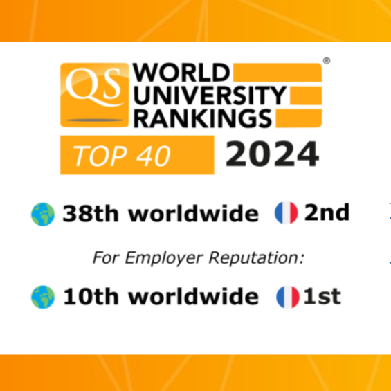 QS WUR 2024 : IP Paris dans le Top 40 des meilleures universités mondiales