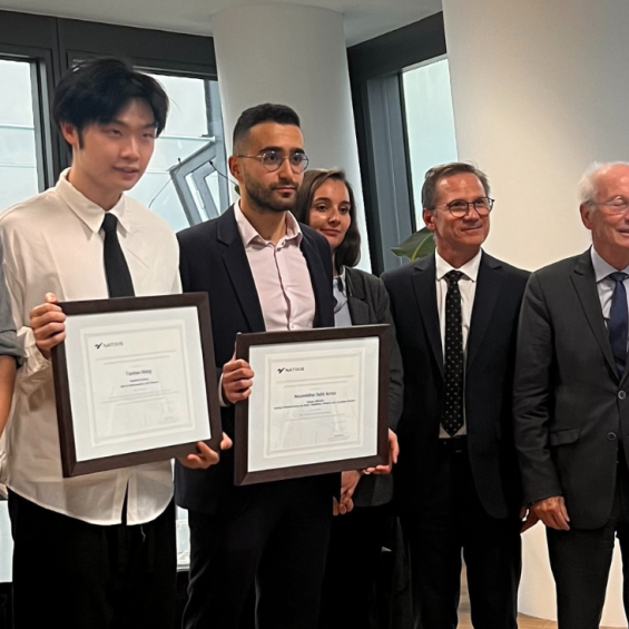 Noureddine Oulid Azouz, lauréat du Prix du meilleur mémoire de master en finance quantitative de la fondation Natixis