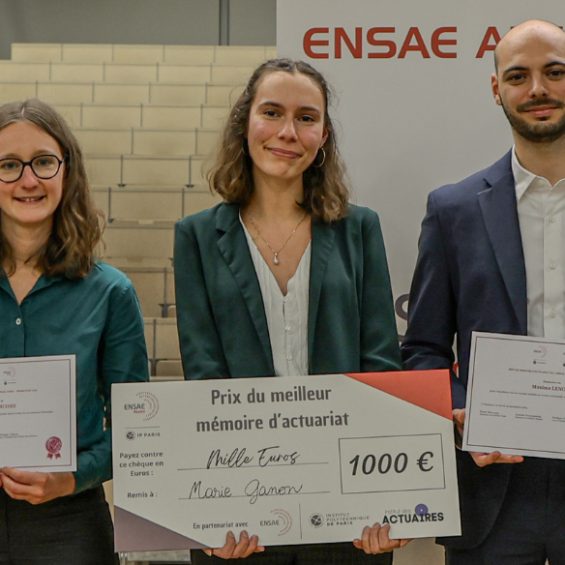 Marie Ganon, lauréate du Prix du meilleur mémoire d'actuariat - Promotion 2023