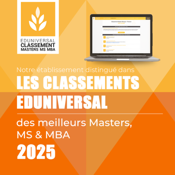 Les 4 programmes de Mastère Spécialisé® (MS) de l'ENSAE Paris en tête du Classement Eduniversal 2025