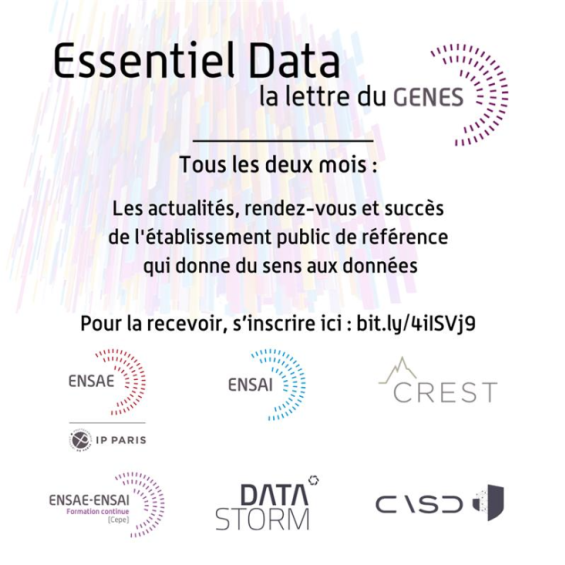 Inscrivez-vous pour recevoir l'Essentiel Data, la newsletter du GENES