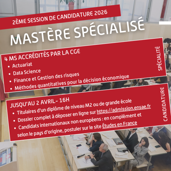 Admission en Mastère spécialisé : postulez à la 2ème session d'ici le 2 avril