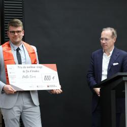 Remise des diplômés promo 2025 : prix du meilleur rapport de stage cycle Mastères