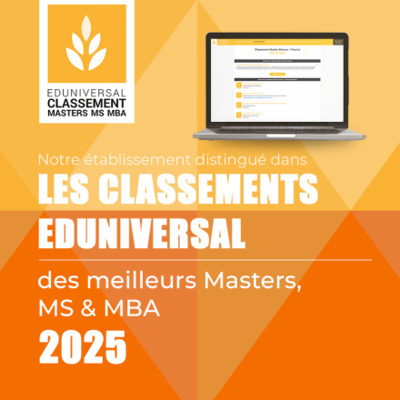 ENSAE Paris' 4 Mastère Spécialisé® (MS) programs top the Eduniversal 2025 ranking