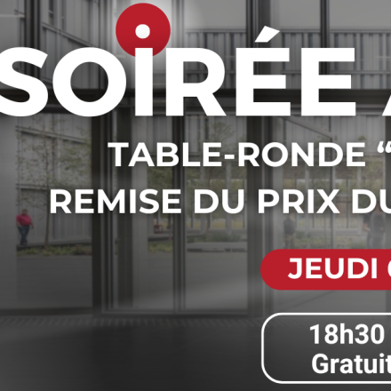 Soirée Actuariat : table-ronde et remise du Prix du meilleur mémoire, jeudi 6 novembre, 18h30
