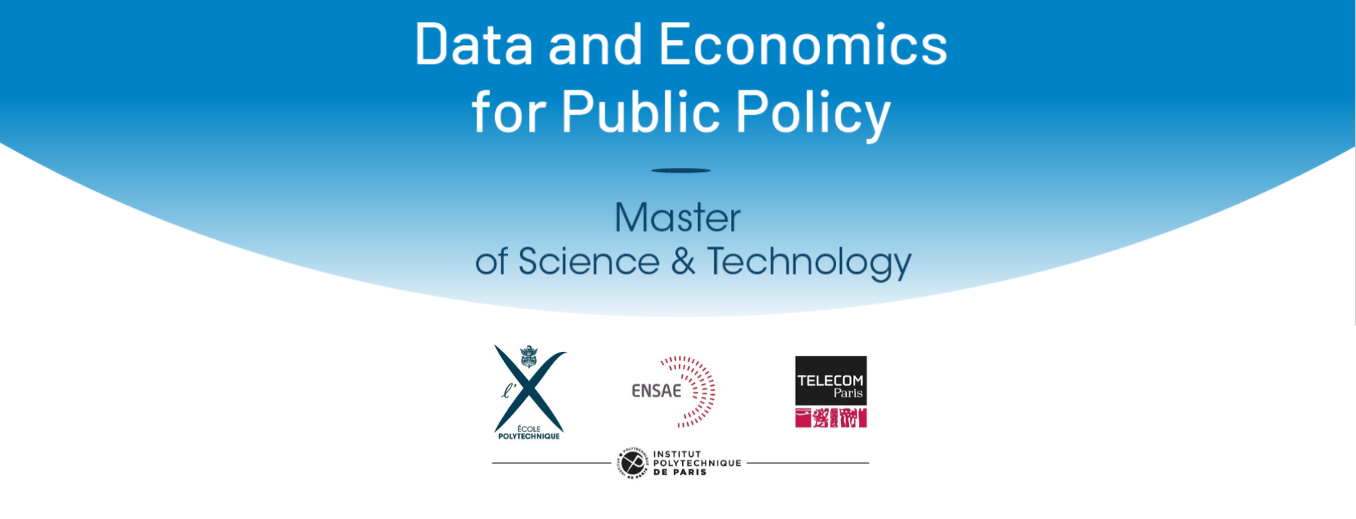 Webinaire le 15/12 à 12h30 : MSc&T Data and Economics for Public Policy