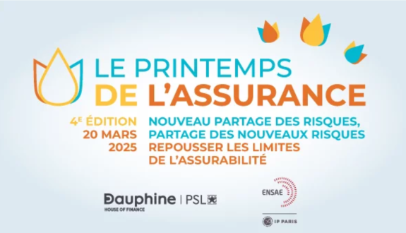 Printemps de l'Assurance 2025 "Risques et assurabilité" : jeudi 20 mars, 13h