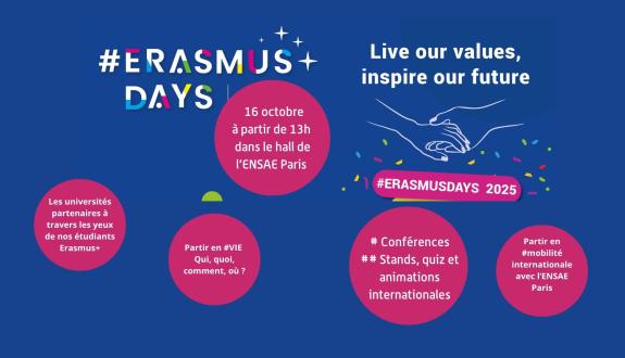 International : l'ENSAE célèbre les Erasmus Days le 16 octobre