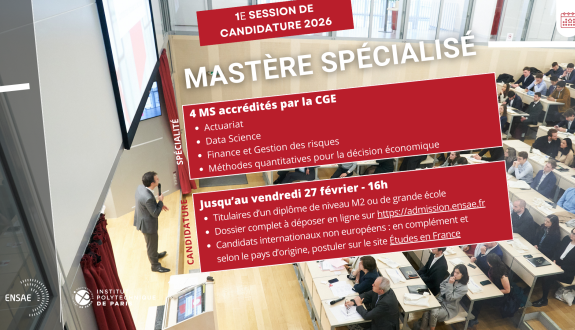 Admission en Mastère spécialisé : postulez à la 1ère session d'ici le 27 février