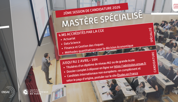 Admission en Mastère spécialisé : postulez à la 2ème session d'ici le 2 avril